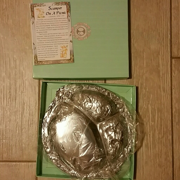 Arthur Court Designs Pewter Baby Divided Dish - Picture 2 of 3